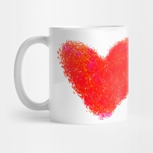 Red Heart Minimalist valentines day Mug